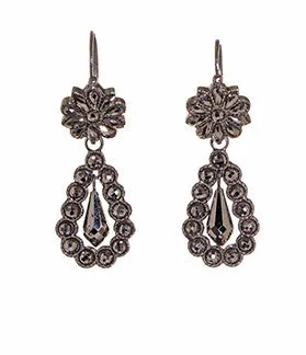 Earrings Bell Bird Antiques Georgian Cut Steel Day Night Earrings