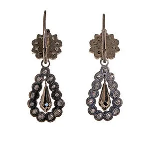 Earrings Bell Bird Antiques Georgian Cut Steel Day Night Earrings Earrings Bell Bird Antiques Georgian Cut Steel Day Night Earrings