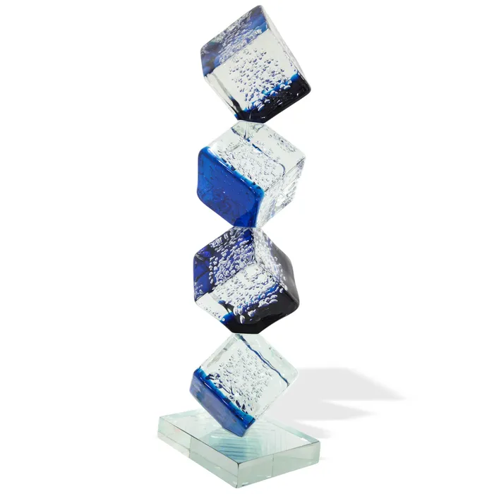 Earrings Cubes Murano Art Glass Alberto Don