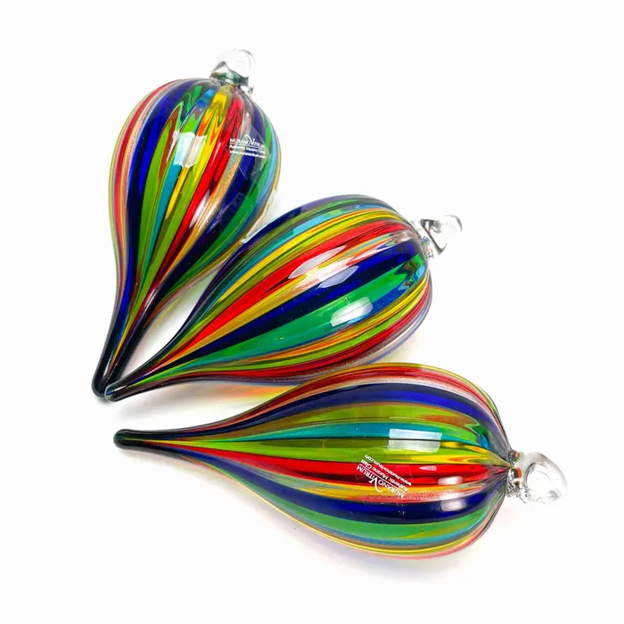 Earrings Drop Christmas glass ball La Fornasotta