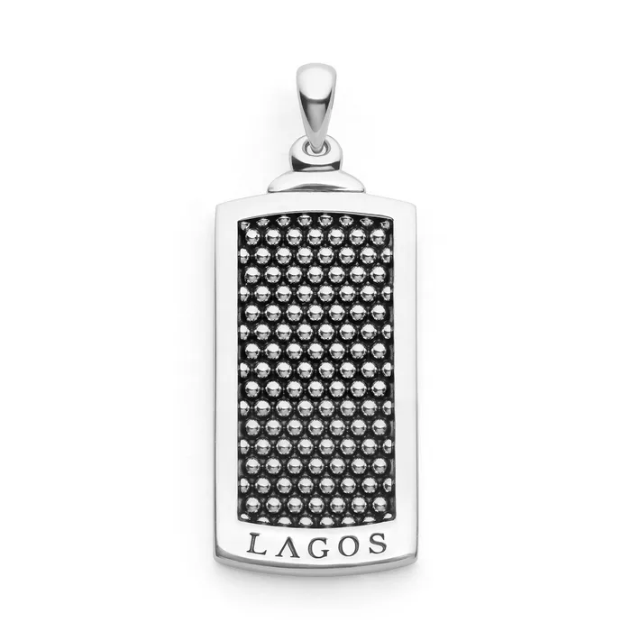 Earrings LAGOS Anthem Caviar Beaded Tag Amulet