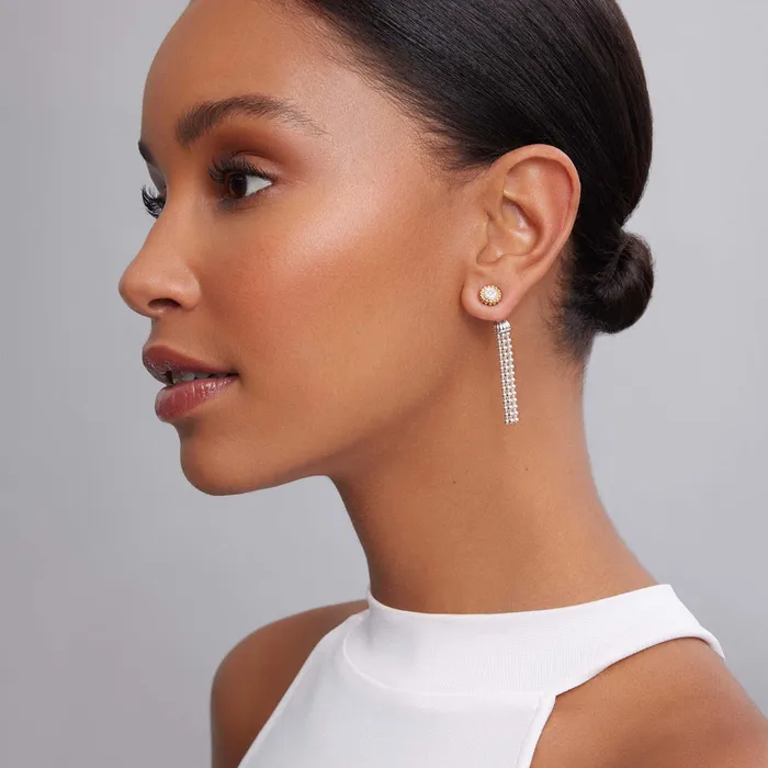 Earrings LAGOS Caviar Lux TwoTone Caviar Diamond Stud Earrings