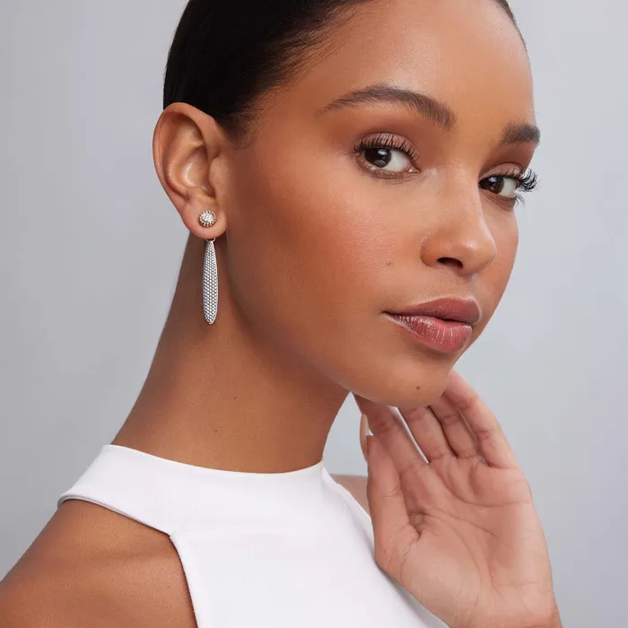 Earrings LAGOS Caviar Lux TwoTone Caviar Diamond Stud Earrings