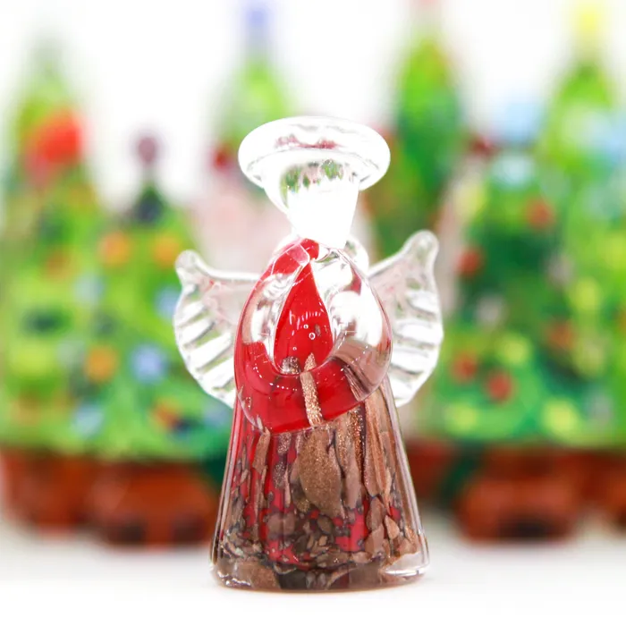 Earrings MuranoVitrum Angel Aventurine red set of 5 pcs