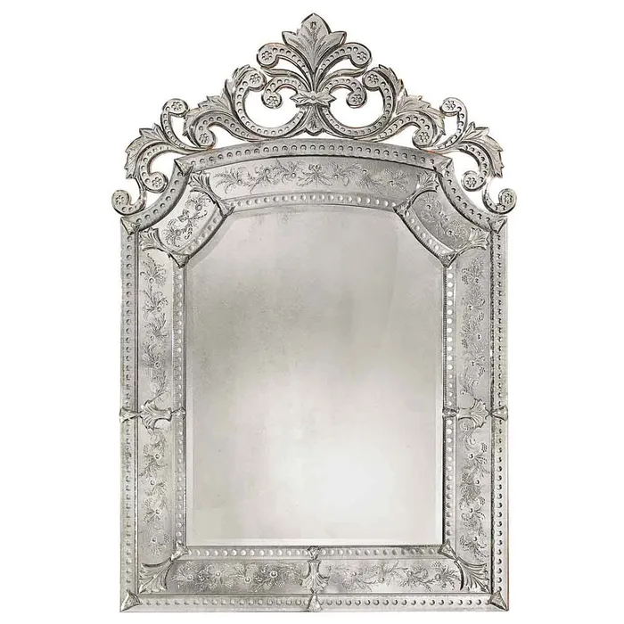 Earrings MuranoVItrum Home Decor Mirror 700 Line LOUIS XIV Art 6741