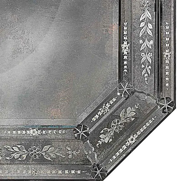 Earrings MuranoVItrum Home Decor Mirror 700 Line LOUIS XIV Art 7060