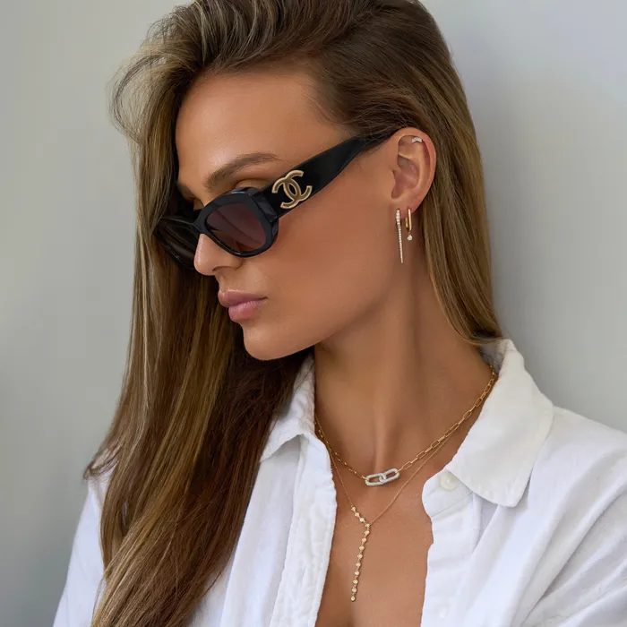 Earrings NicoleHD Jewelry Long Graduated Diamond Dagger Earrings