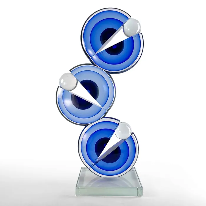 Earrings PacMan in Glass A Sculptural Tribute Alberto Don