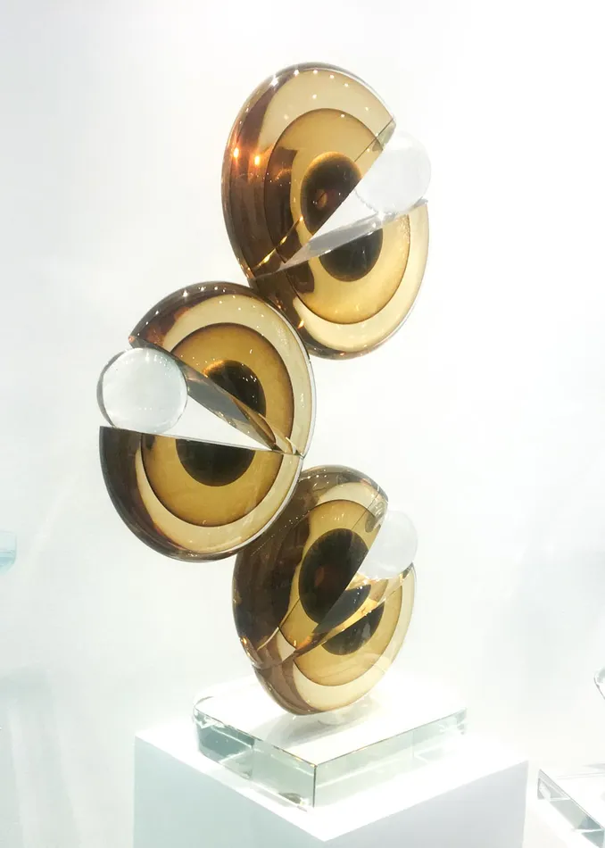 Earrings PacMan in Glass A Sculptural Tribute Alberto Don