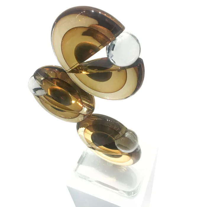 Earrings PacMan in Glass A Sculptural Tribute Alberto Don