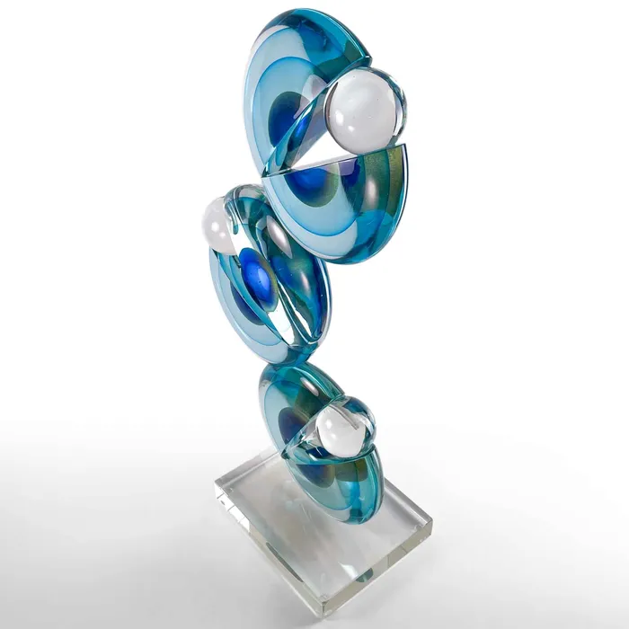 Earrings PacMan in Glass A Sculptural Tribute Alberto Don