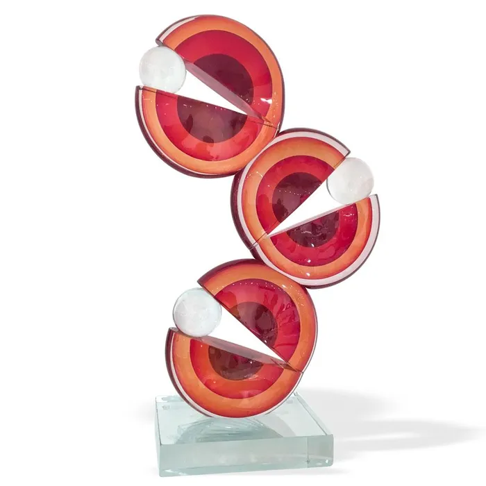 Earrings PacMan in Glass A Sculptural Tribute Alberto Don