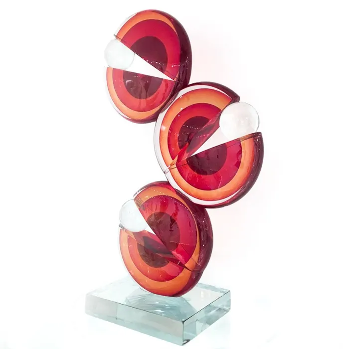 Earrings PacMan in Glass A Sculptural Tribute Alberto Don