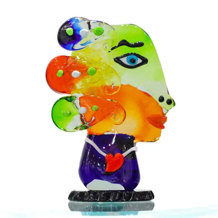 Earrings Vetreria Badioli Picasso Hairdo Murano Glass