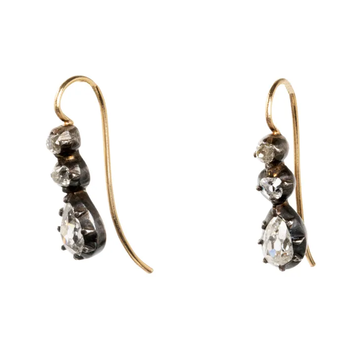 Earrings Victorian Era Diamond Earrings Bell Bird