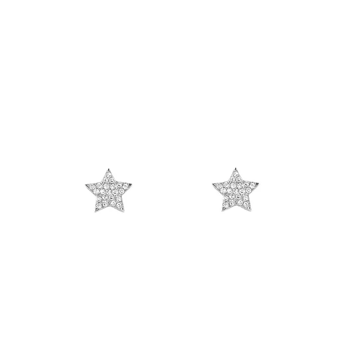 EF COLLECTION Earrings Diamond Star Stud Earrings