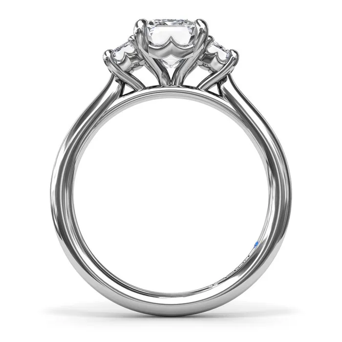 FANA Three Stone Beauty Diamond Engagement Ring Rings