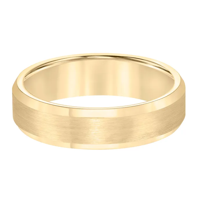 FREDERICK GOLDMAN Rings Yellow Tungsten Carbide 6mm Comfort Fit Mens Wedding Band FREDERICK GOLDMAN Rings Yellow Tungsten Carbide 6mm Comfort Fit Mens Wedding Band