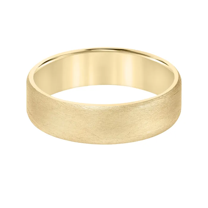 FREDERICK GOLDMAN Yellow Gold 7mm Mens Wedding Ring Rings