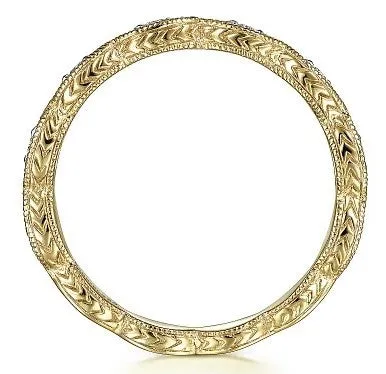 GABRIEL CO 14K Yellow Gold Diamond Bujukan Marquise Station Ring Rings