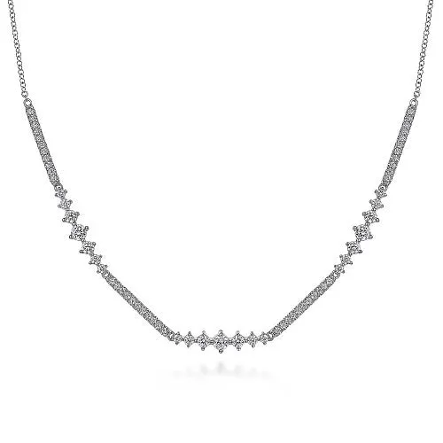 GABRIEL CO Necklaces 14K White Gold Diamond Necklace