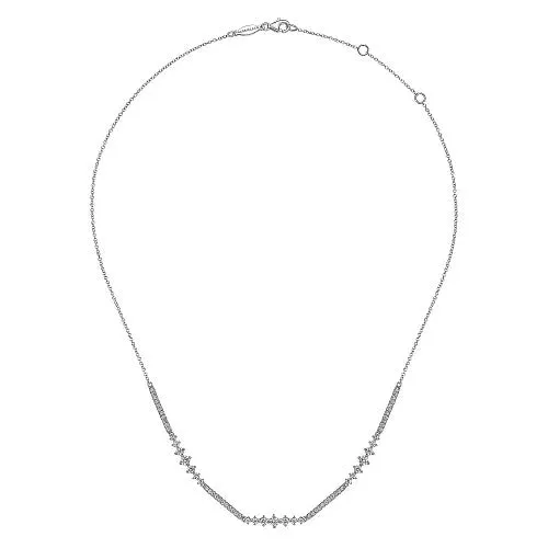 GABRIEL CO Necklaces 14K White Gold Diamond Necklace