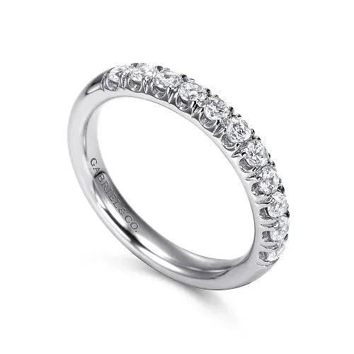 GABRIEL CO Rings Portofino 14K White Gold 11 Stone French Pave Diamond Wedding Band 05 ct GABRIEL CO Rings Portofino 14K White Gold 11 Stone French Pave Diamond Wedding Band 05 ct