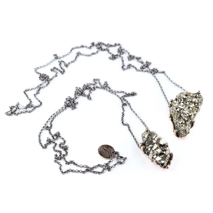 Giardinoblu Necklaces Pyrite Necklace One of a Kind