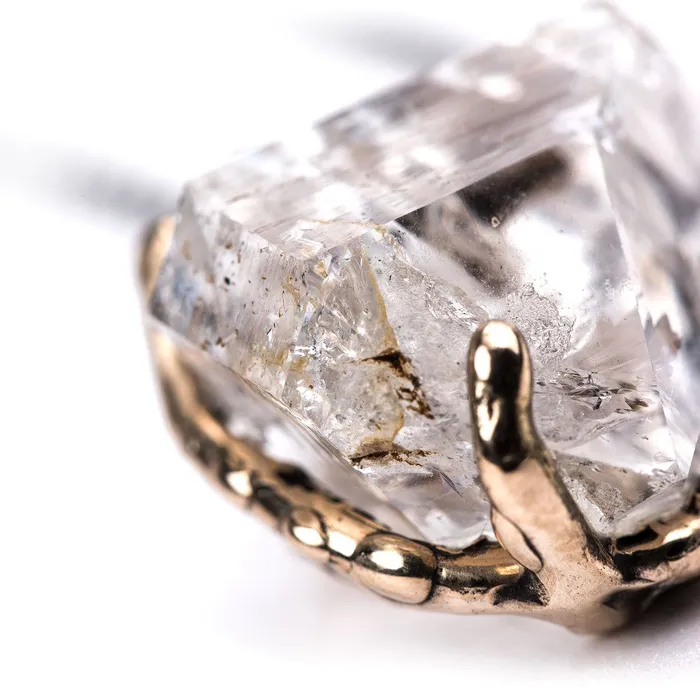 Herkimer Diamond Necklace One of a Kind Giardinoblu Necklaces