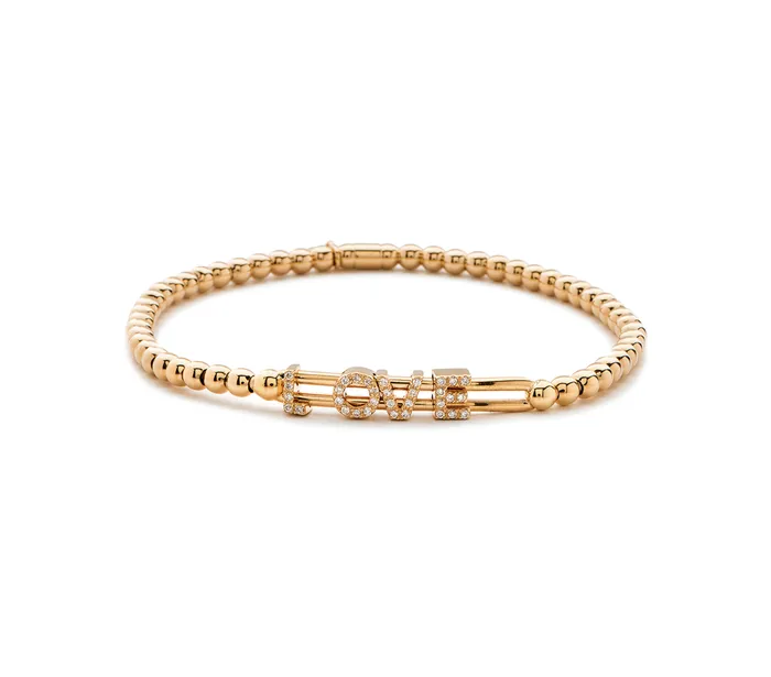 HULCHI BELLUNI Bracelets Diamond LOVE Stretch Bracelet