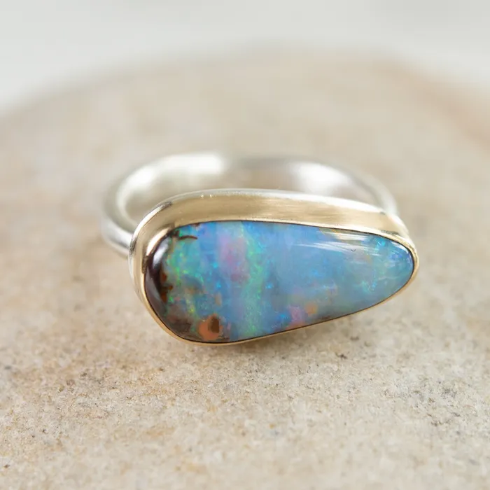 Jamie Joseph Rings Jamie Joseph Small Asymmetrical Boulder Opal Ring