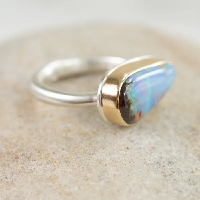 Jamie Joseph Rings Jamie Joseph Small Asymmetrical Boulder Opal Ring