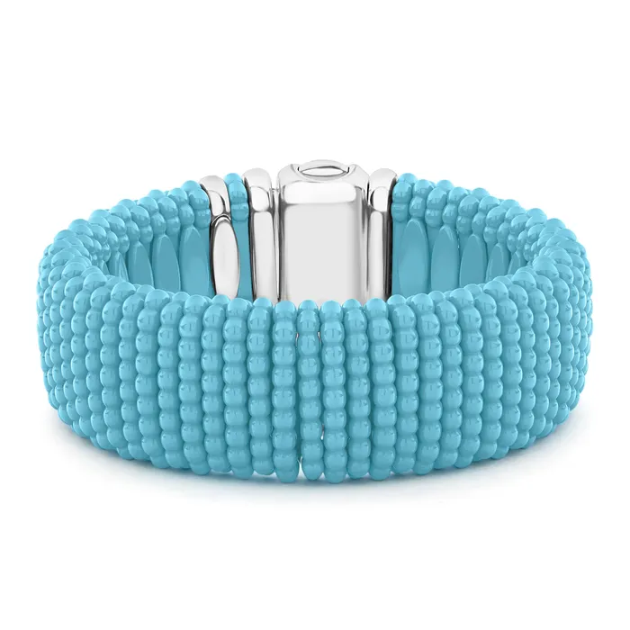 LAGOS Blue Caviar Statement Ceramic Caviar Bracelet 23mm Bracelets