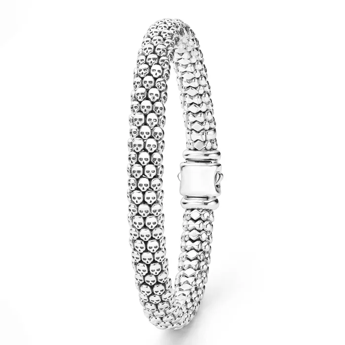 LAGOS Bracelets Anthem Caviar Skull Bracelet 9mm