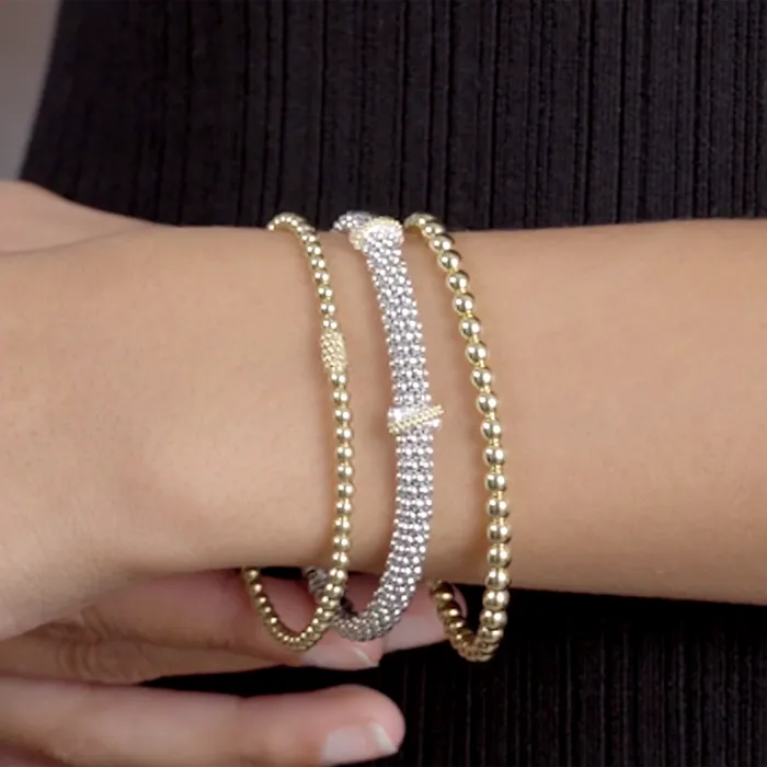 LAGOS Bracelets Caviar Gold 18K Gold Bead Bracelet 4mm