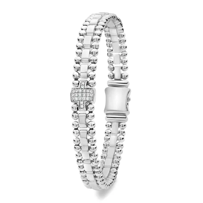 LAGOS Bracelets Caviar Spark Single Station Diamond Link Bracelet