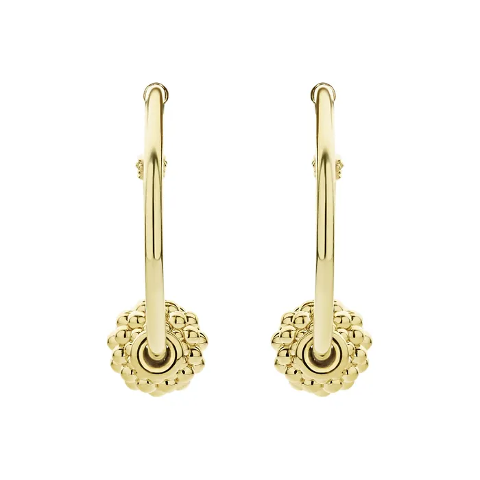 LAGOS Earrings Caviar Gold Small 18K Gold Caviar Ball Hoop Earrings
