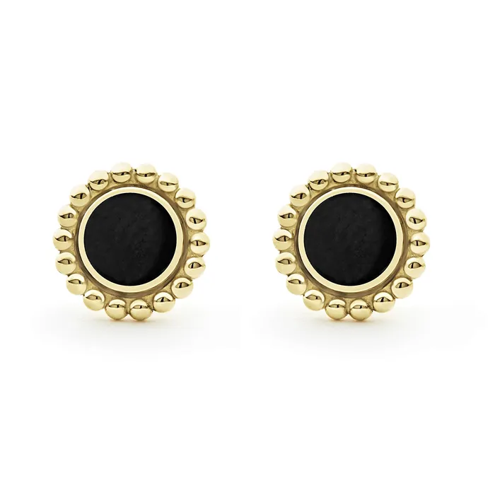 LAGOS Earrings Covet Round Onyx Stud Earrings