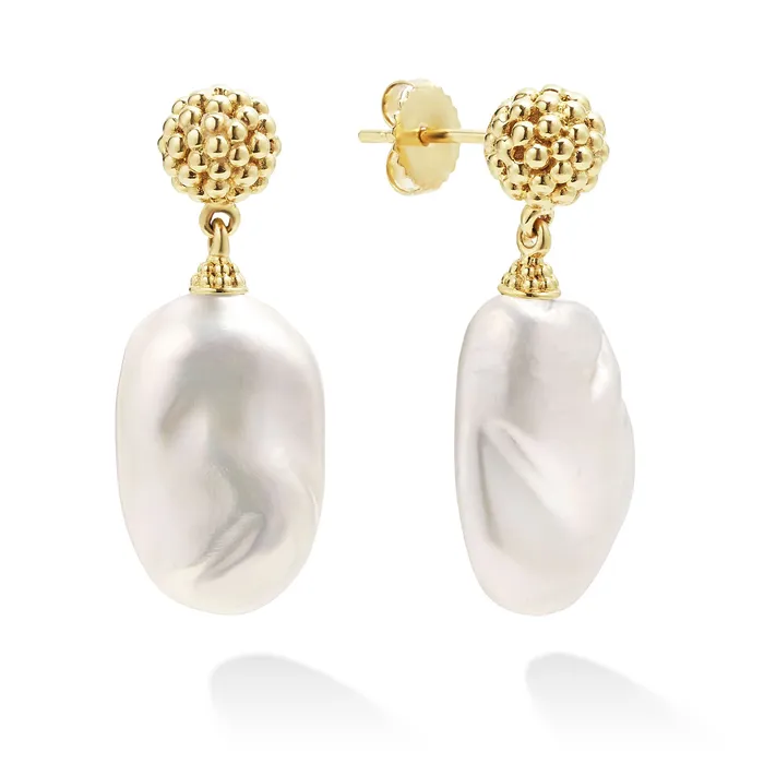 LAGOS Earrings Luna Baroque Pearl Drop Earrings