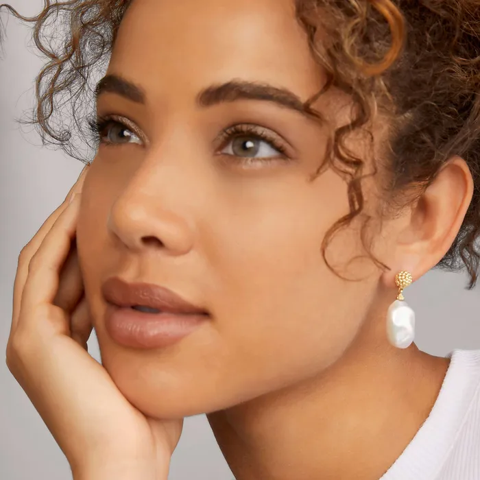LAGOS Earrings Luna Baroque Pearl Drop Earrings