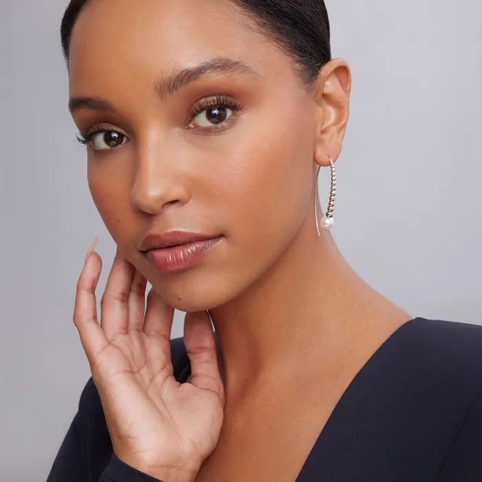 LAGOS Earrings Luna Graduated Bead Pearl Earrings