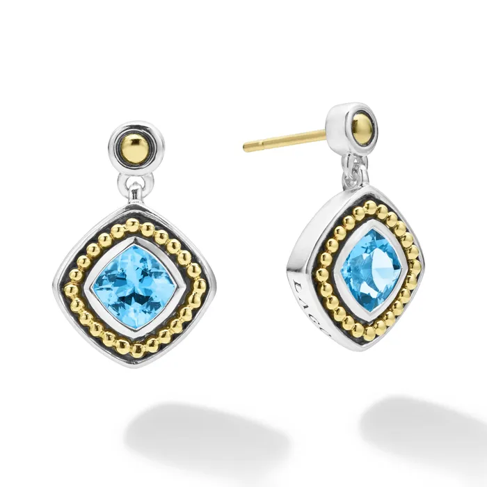 LAGOS Earrings Rittenhouse Swiss Blue Topaz Drop Earrings
