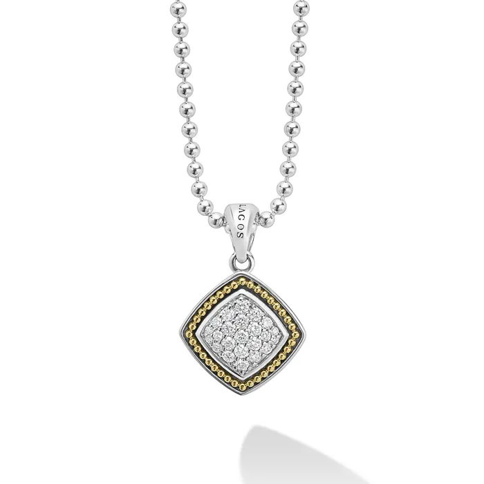 LAGOS Necklaces Rittenhouse TwoTone Diamond Pendant Necklace
