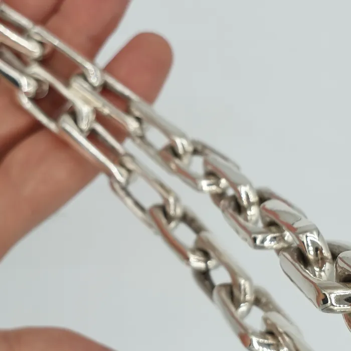 Long Link Chain Link Necklace silverwow Necklaces