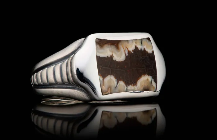 Mammoth Tooth Silver Ring 12 WILLIAM HENRY LLC Rings