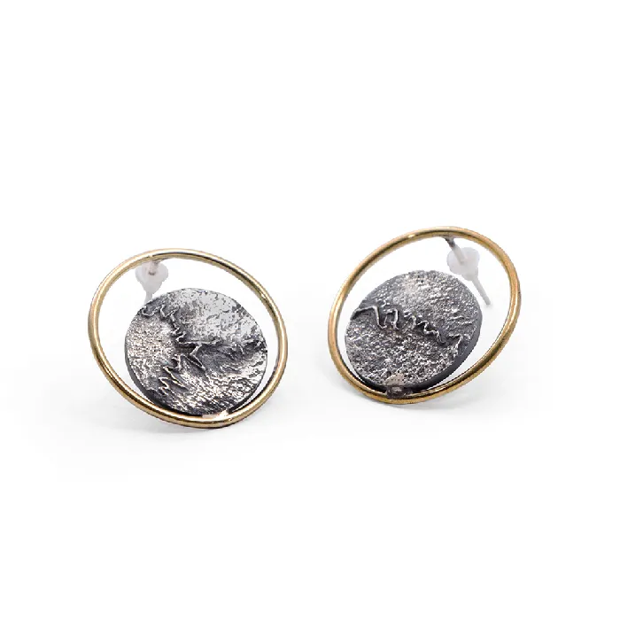 MARIA MARISCAL Aretes Suturas Craneo Earrings