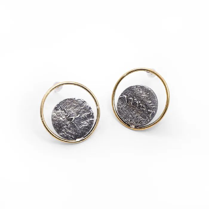 MARIA MARISCAL Aretes Suturas Craneo Earrings