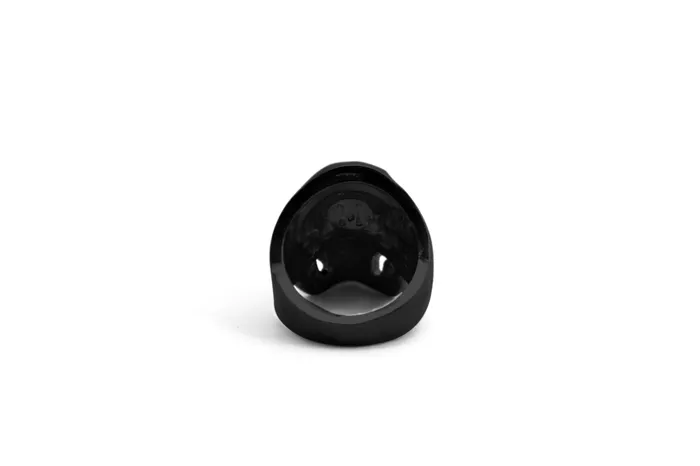 MARIA MARISCAL Earrings Anillo Craneo anatmico Negro Mate