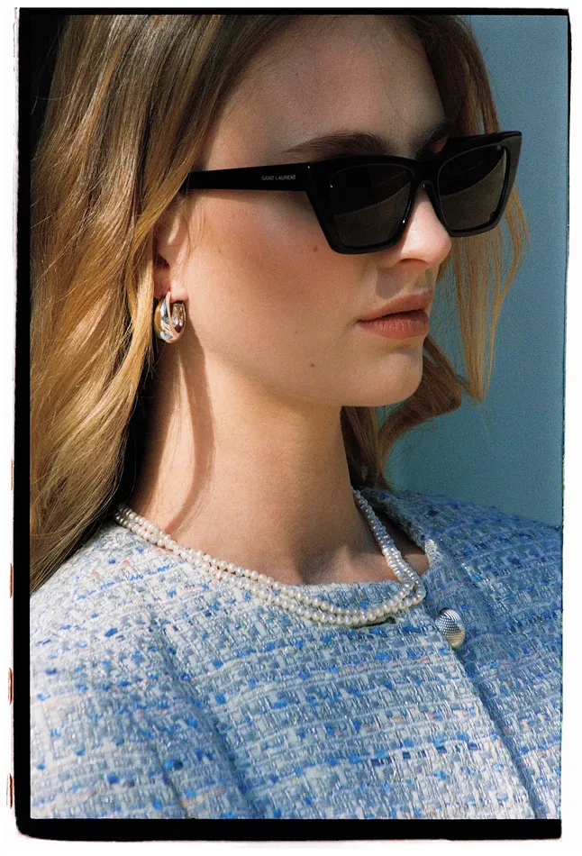 Marina Bay Hoops Silver Crystal Haze Jewelry Rings