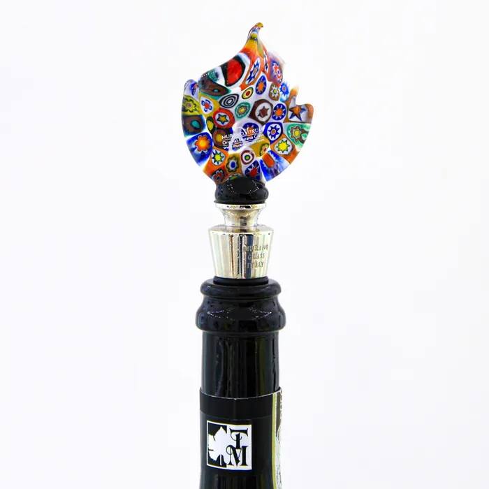 MuranoVItrum Earrings Party Glass Wine Stopper Millefiori MuranoVItrum Earrings Party Glass Wine Stopper Millefiori